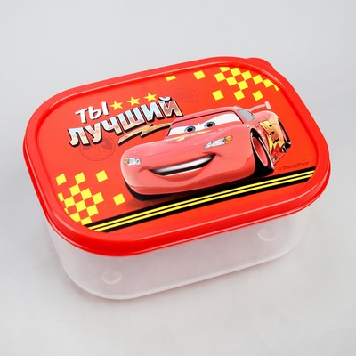 Ланч-бокс прямоугольный, 500 мл, Тачки "Ты лучший"