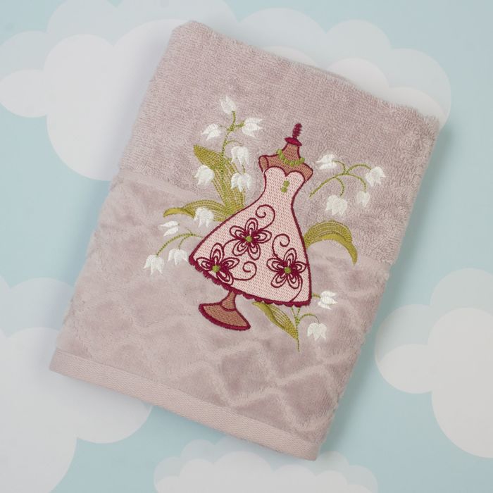 Полотенце махровое "Модница" 45х90 см, 400 гр/м