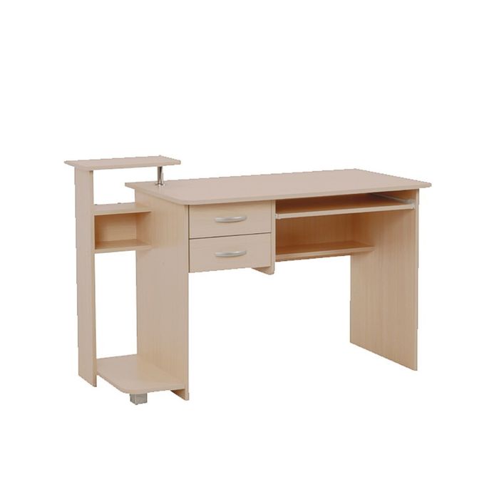 Стол компьютерный "Ирбис", дуб млечный