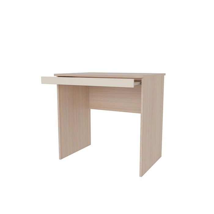 Стол компьютерный 900 "Галерея", дуб млечный/крем