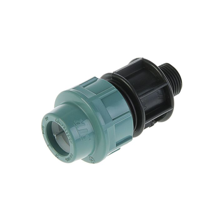 Муфта ПНД STR, 20 мм х 1/2", наружная резьба