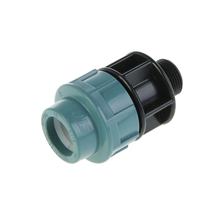 Муфта ПНД STR, 25 мм х 3/4", наружная резьба