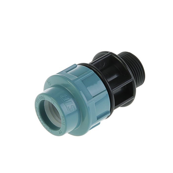 Муфта ПНД STR, 25 мм х 1", наружная резьба