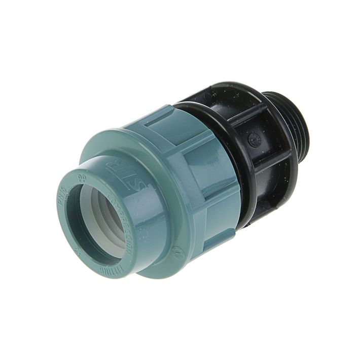 Муфта ПНД STR, 32 мм х 1", наружная резьба