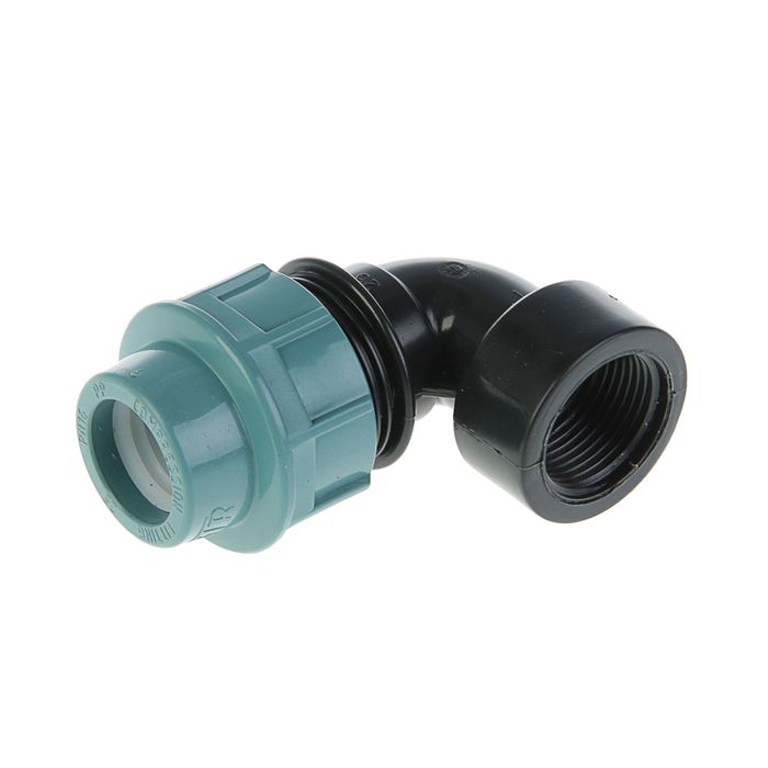 Угол ПНД STR, 25 мм х 1", внутренняя резьба