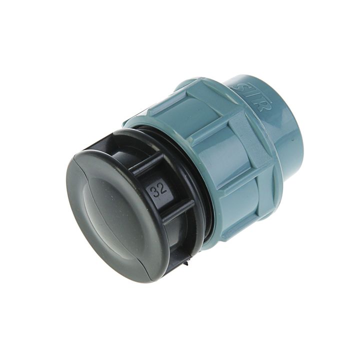 Заглушка цанговая ПНД STR, для трубы 32 мм