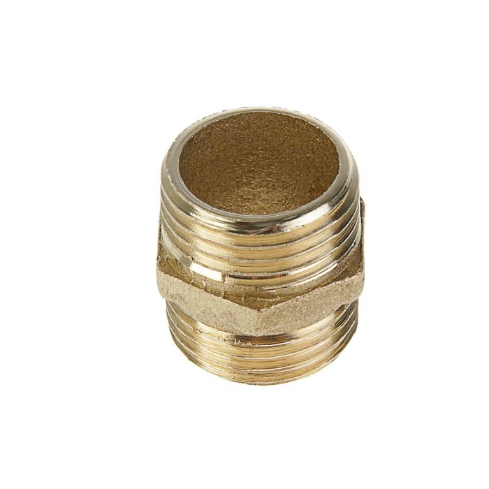 Ниппель "Никифоров", 1/2" наружная резьба, латунь