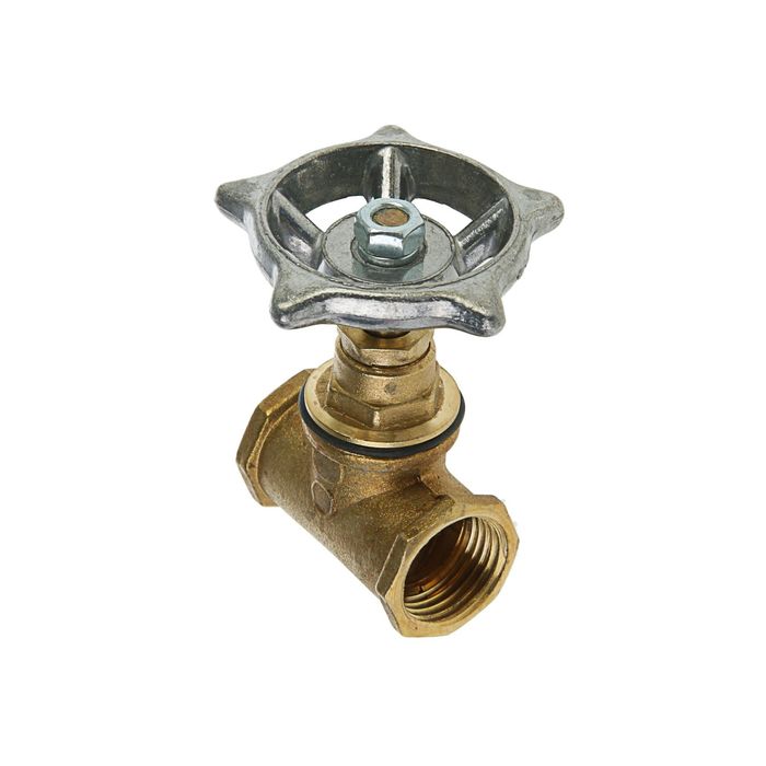 Вентиль латунный Эконом "Никифоров", 1/2", внутренняя/внутренняя резьба