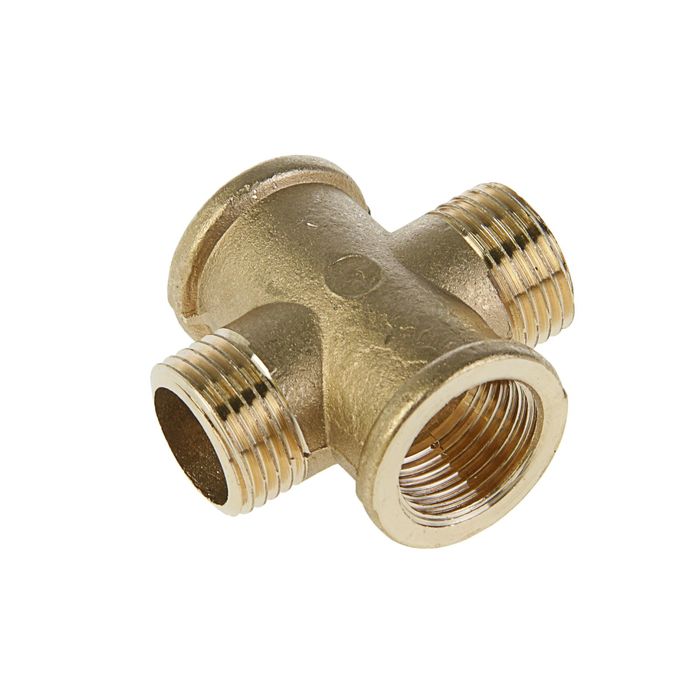 Крестовина "Никифоров", 1/2", внутренняя/наружная резьба, латунь