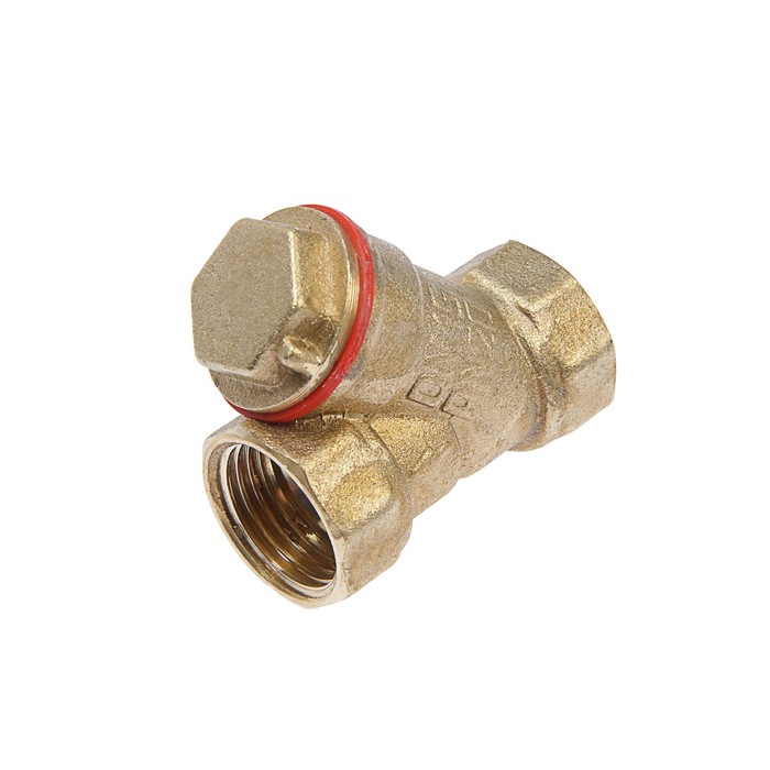 Фильтр косой "Никифоров", 1/2", внутренняя/внутренняя резьба, латунь