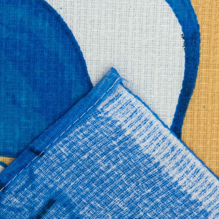 Полотенце банное вафельное "Ракушки" 80х150 см, 176 г/м2, хлопок 100%