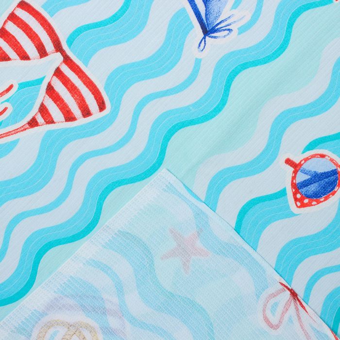 Полотенце банное вафельное "Купальник" 80х150 см, 176 г/м2, хлопок 100%