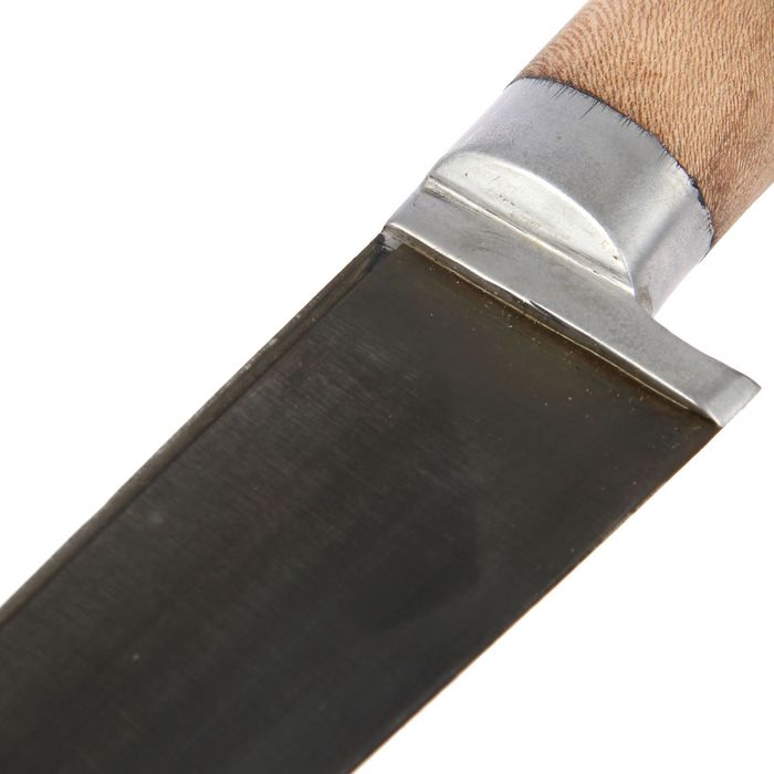 Пчак Шархон средний, рукоять витая из дерева, гарда из олова