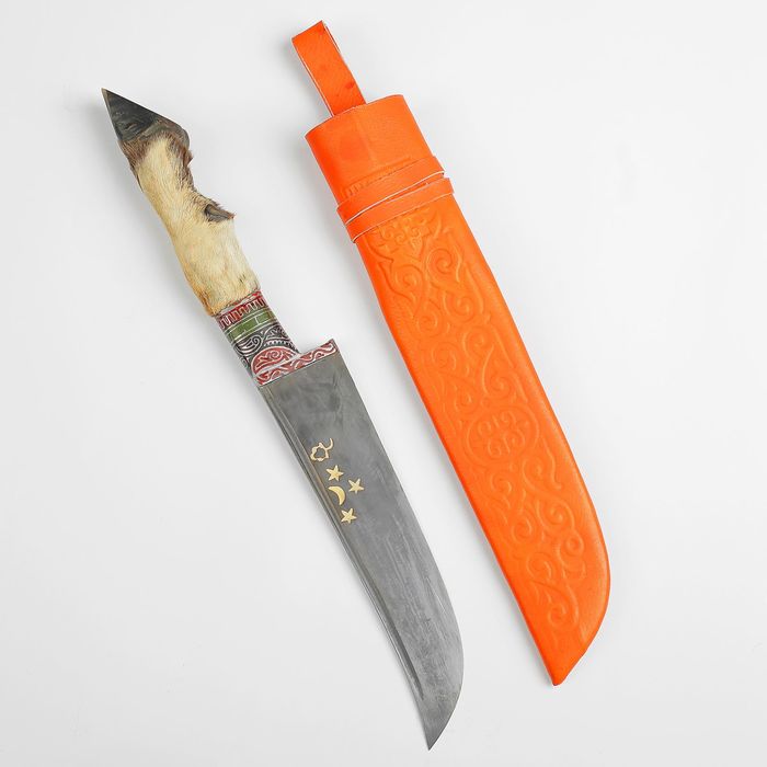 Пчак Шархон, рукоять-лапка, гарда с гравировкой