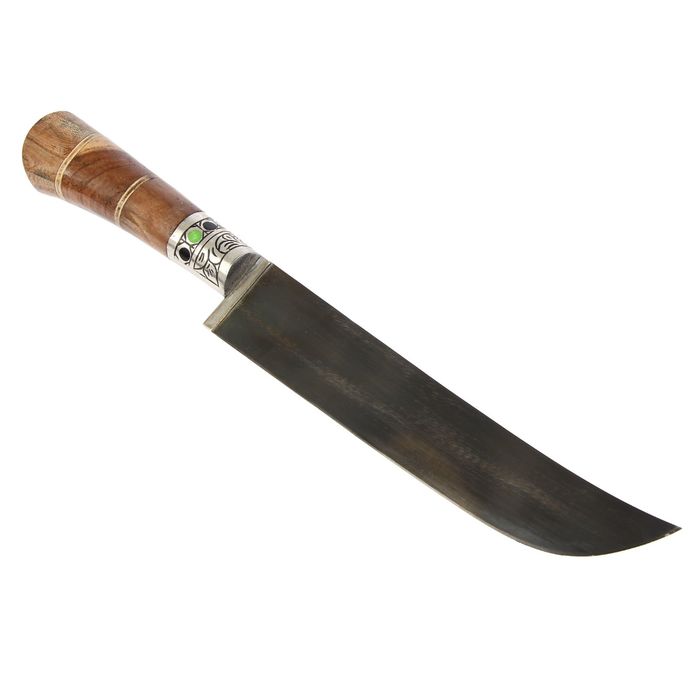 Пчак Шархон, рукоять из дерева (сухма), гарда из мельхиора с пластиком, микс