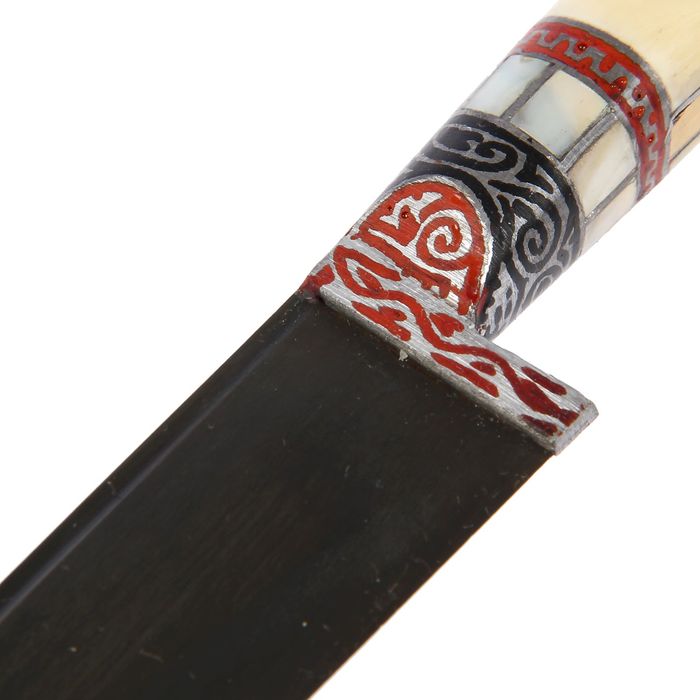 Пчак Шархон, рукоять узкая из кости (ёрма), гарда с садафом