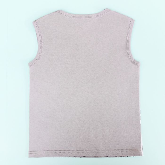 Футболка без рукавов KAFTAN "№1", рост 110-116 (32), 5-6 лет, цвет серый