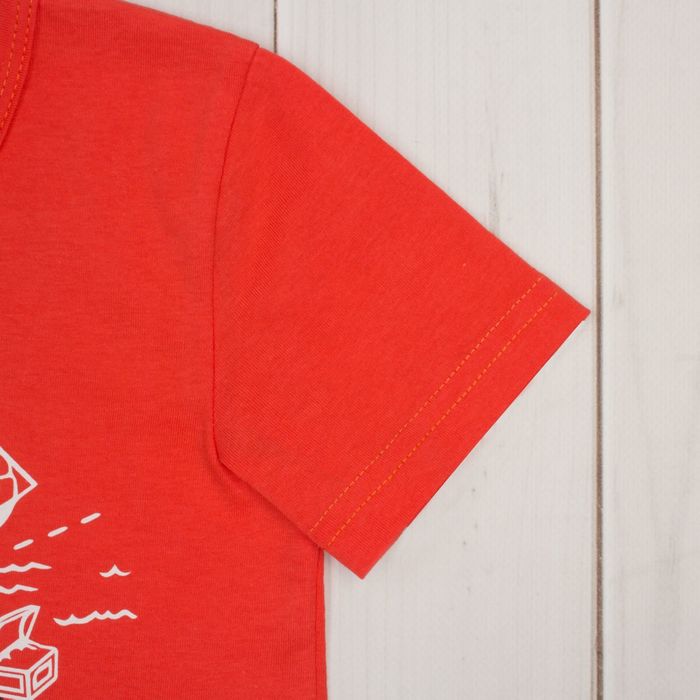 Футболка детская KAFTAN "Пираты", рост 110-116 (32), 5-6 лет, цвет красный