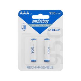 

Аккумулятор Smartbuy, Ni-Mh, AAA, HR03-2BL, 1.2В, 950 мАч, блистер, 2 шт.