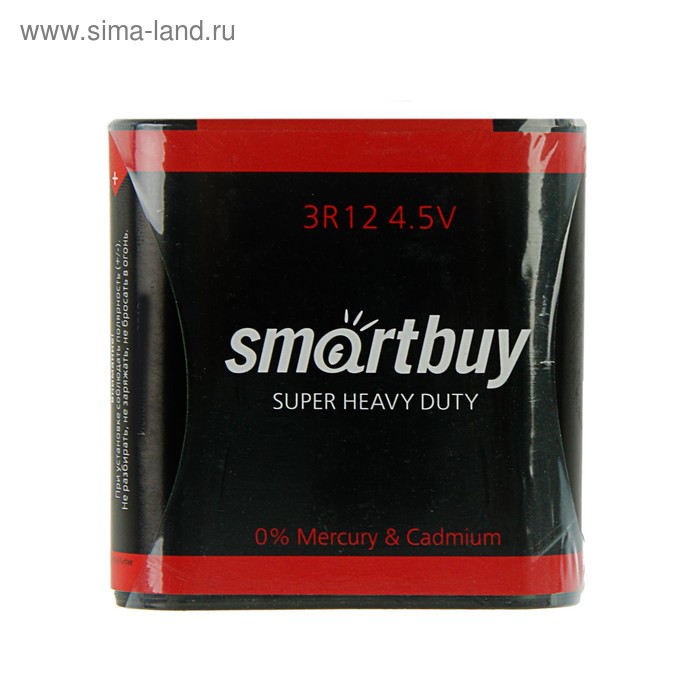 

Батарейка солевая Smartbuy Super Heavy Duty, 3R12-1S, 4.5В, спайка, 1 шт.