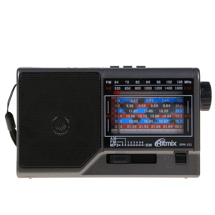Радиоприёмник RITMIX RPR-151, функция MP3-плеера, аккумулятор