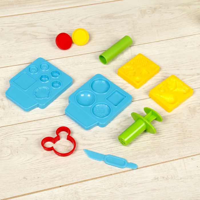 Набор для лепки Disney Клуб Микки Мауса "Бургерная" масса для лепки - 6 цв., аксесс.