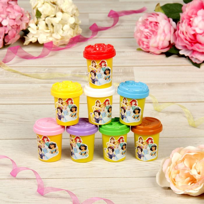 Набор для лепки Disney Принцесса "Сладкая феерия" 8 цв., 3D формочки, аксесс.