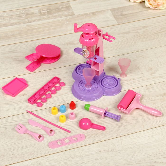 Набор для лепки Disney Принцесса "Сладкая феерия" 8 цв., 3D формочки, аксесс.