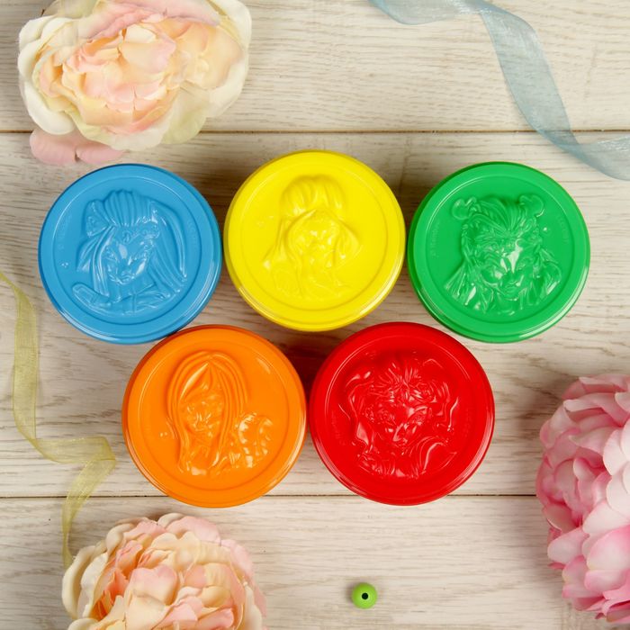 Масса для лепки Winx 5 цв., 140 г, формочки