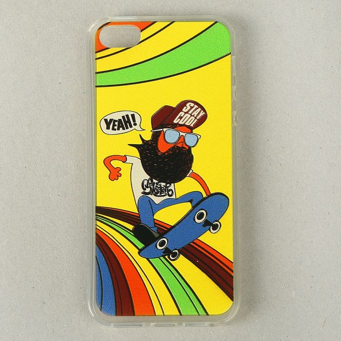 Чехол для задней панели Caseguru iPhone 5,5S, рисунок "Молодежные" скейтбордист