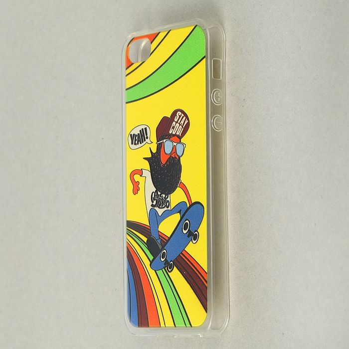 Чехол для задней панели Caseguru iPhone 5,5S, рисунок "Молодежные" скейтбордист
