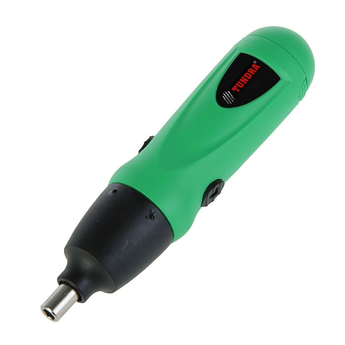 Отвертка TUNDRA basic электрическая, 6V, 180 об/мин, от батареек АА, OE-001-6