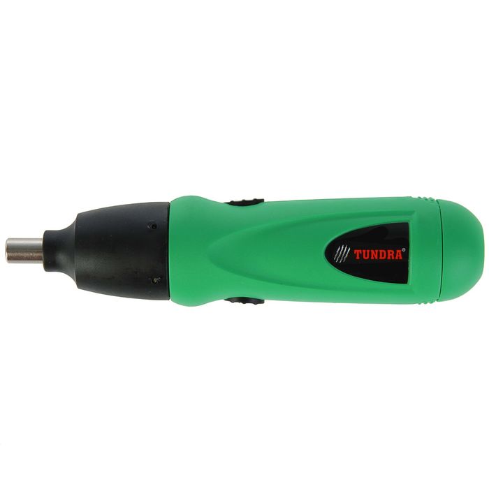 Отвертка TUNDRA basic электрическая, 6V, 180 об/мин, от батареек АА, OE-001-6