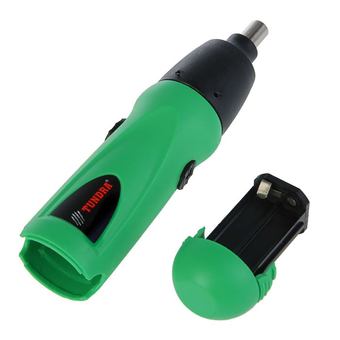 Отвертка TUNDRA basic электрическая, 6V, 180 об/мин, от батареек АА, OE-001-6