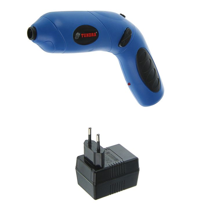 Отвертка TUNDRA comfort аккумуляторная, 3,6V, 250 об/мин, 600mA, Ni-Cd, OA-001-3,6