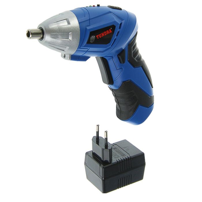 Отвертка TUNDRA comfort аккумуляторная, 4,8V, 180 об/мин, 600mA, Ni-Cd, OA-003-4,8