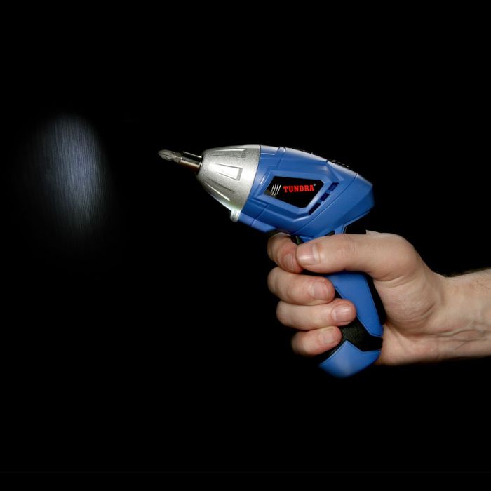 Отвертка TUNDRA comfort аккумуляторная, 4,8V, 180 об/мин, 600mA, Ni-Cd, OA-003-4,8