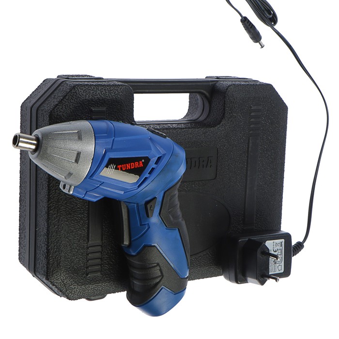 Отвертка TUNDRA comfort аккумуляторная, 3,6V, 180 об/мин, 1300mA, Li-Ion, OA-006-3.6