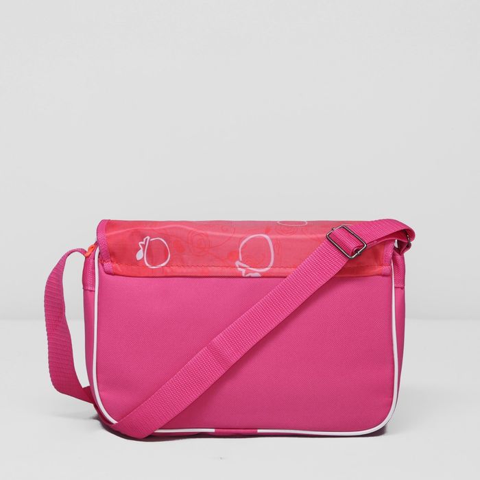 Сумка детская на клапане "Катюша", 1 отдел, длинный ремень, цвет розовый