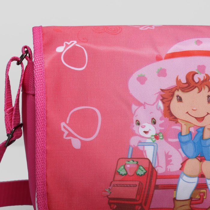 Сумка детская на клапане "Катюша", 1 отдел, длинный ремень, цвет розовый