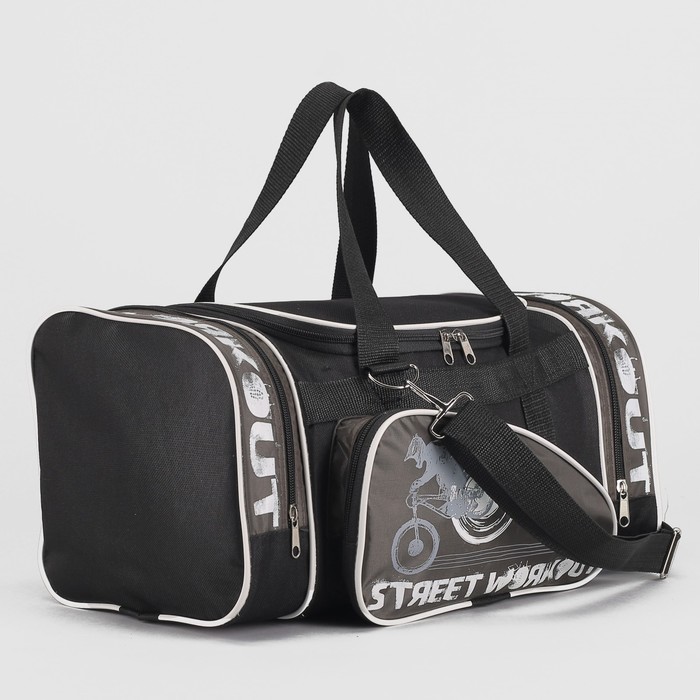 Сумка спорт "Спорт-Кеттлер"-4, 40*20*21, 1 отд на молнии, 3 н/кармана, хаки