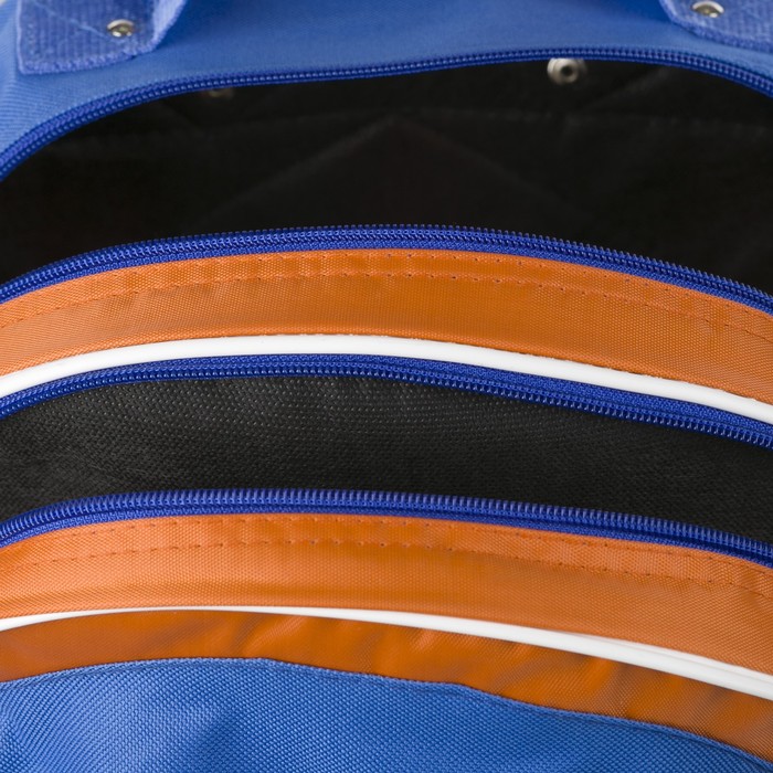 Рюкзак школьный на молнии, 1 отдел, 2 наружных кармана, цвет оранжевый