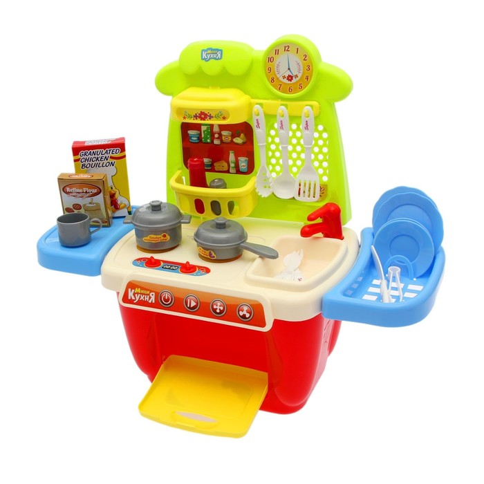 Игровой модуль "Мини-кухня" с аксессуарами, световые и звуковые эффекты, высота 33 см