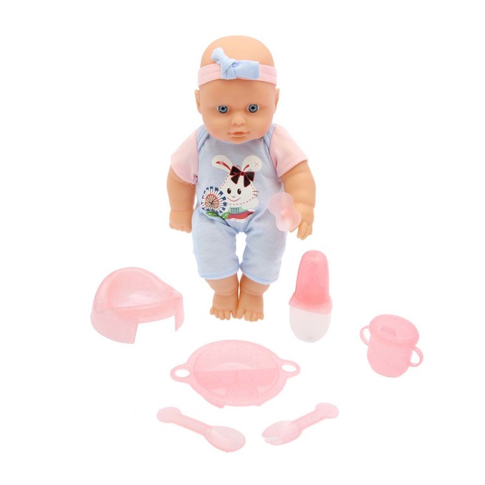 Коляска "Лето" с пупсом, с аксессуарами