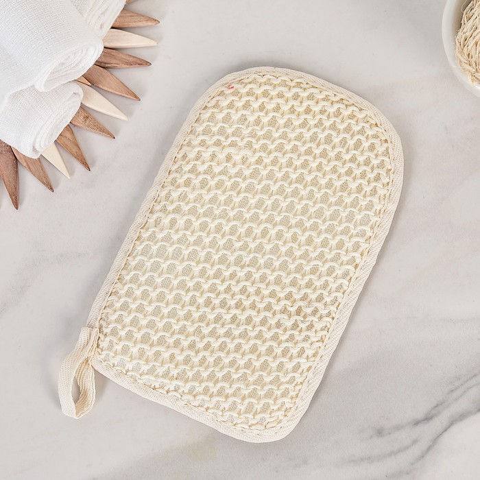 Мочалка-рукавица"Прованс", сизаль