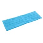 Насадка для плоской швабры 40×10 см, микрофибра, цвет голубой - Фото 1