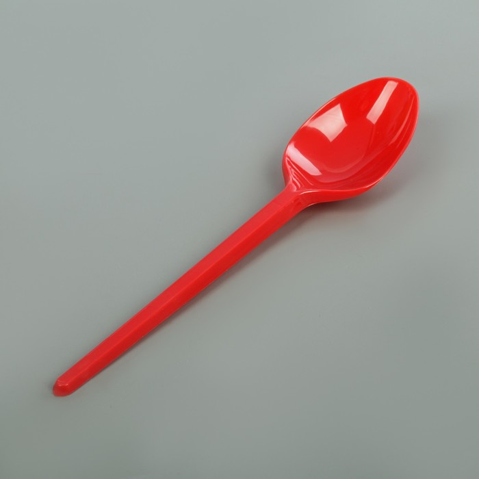 Набор ложек столовых, 100 шт, цвет красный