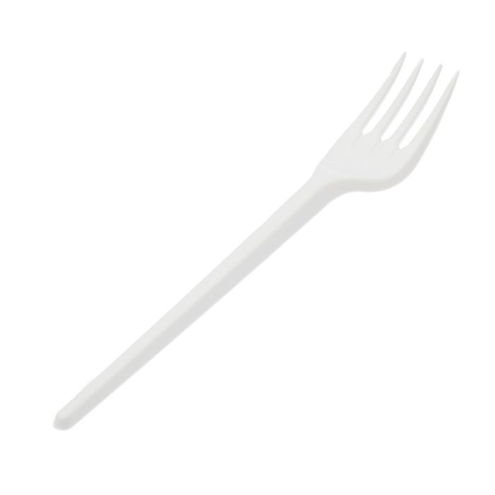 Вилка столовая, цвет белый, набор 100 шт