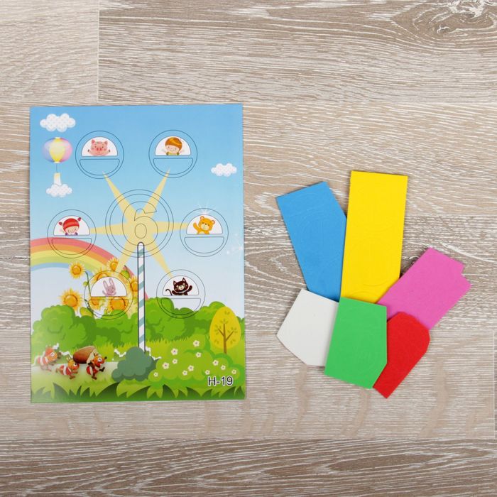 Аппликация 3D "Колесо обозрения" из EVA