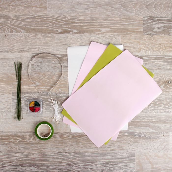 Набор для создания ободка из фоамирана "Цветок Анемона"